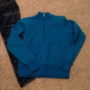 BOGO‼️Teal Nike 1/2 zip & workout pants bundle